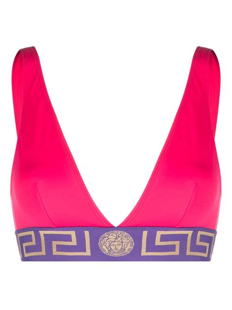 versace triangle bra